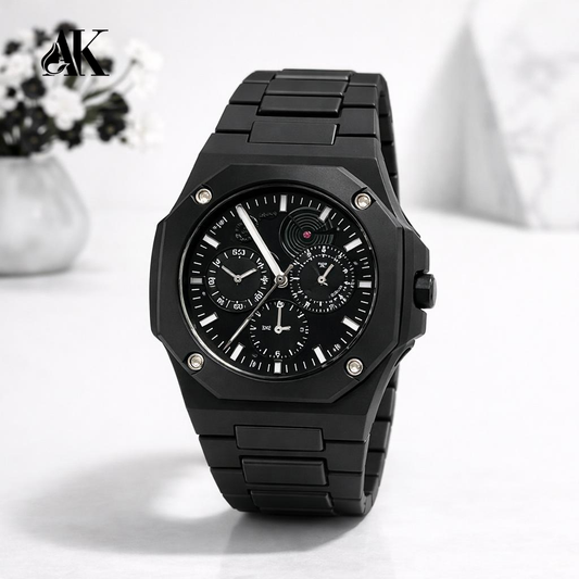 Black Aura Watch – New Style Hublot Inspired | AK Prime Store